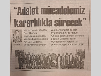 Mazbata sonrası çelenk sunma töreni yapıldı