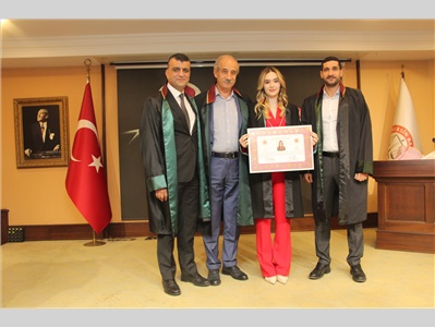 7 STAJYER AVUKATIMIZ, AVUKATLIK RUHSATNAMESİNİ ALDI