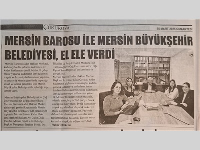 Mersin Barosu ile Mersin Büyükşehir Belediyesi örnek proje için el ele verdi