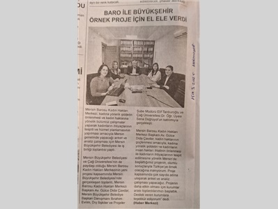 Mersin Barosu ile Mersin Büyükşehir Belediyesi örnek proje için el ele verdi