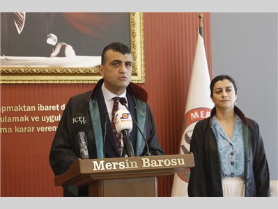 MERSİN BAROSU  " YEŞİL BARO, İKLİM DOSTU BARO  "  İÇİN KOLLARI SIVADI