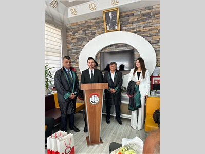 5 STAJYER AVUKATIMIZ CÜBBE GİYDİ