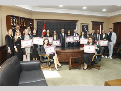 32 STAJYER AVUKATIMIZ CÜBBE GİYDİ