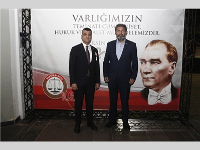 MERSİN BAROSU  NUN KURULUŞUNUN 100. YILINA ÖZEL RESEPSİYON DÜZENLENDİ