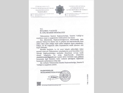 TÜRKMENİSTAN BELGELERİNDE YAPILAN SAHTECİLİK