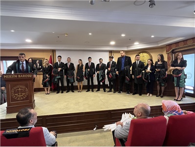 15 STAJYER AVUKATIMIZ CÜBBE GİYDİ