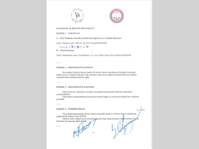 ÖZEL YENİŞEHİR AMERİKAN KÜLTÜR DERNEĞİ KREŞ VE GÜNDÜZ BAKIMEVİ İLE İNDİRİM PROTOKOLÜ İMZALANDI