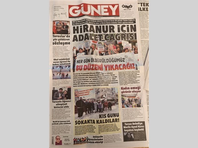 Kadın Hakları Merkezimiz, öldürülen Aybeniz Top duruşmasına katıldı