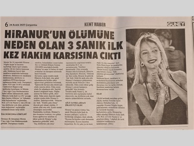 Kadın Hakları Merkezimiz, öldürülen Aybeniz Top duruşmasına katıldı