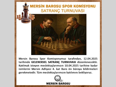 SATRANÇ TURNUVASI İÇİN KAYITLAR DEVAM EDİYOR
