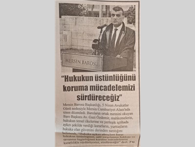 5 Nisan Avukatlar Günü Töreni