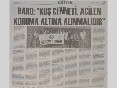 Göksu Deltası'nda basın açıklaması
