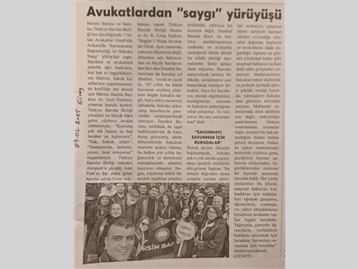Avukatlardan hukuka saygı yürüyüşü