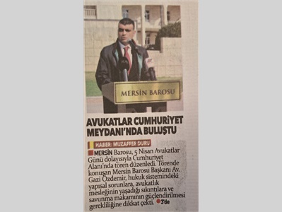 5 Nisan Avukatlar Günü basın açıklaması