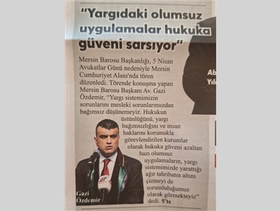 5 Nisan Avukatlar Günü basın açıklaması