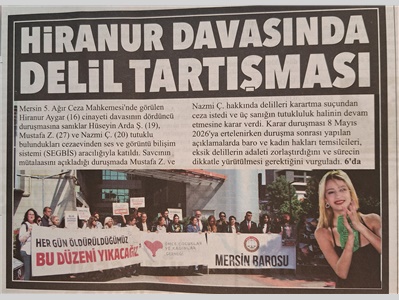 Hiranur için adalet çağrısı