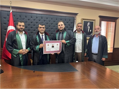6 STAJYER AVUKATIMIZ CÜBBE GİYDİ