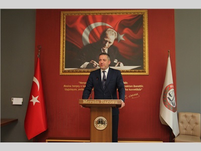 TÜRKİYE BAROLAR BİRLİĞİ BAŞKANI AV. R. ERİNÇ SAĞKAN, MERSİN BAROSU’NU ZİYARET ETTİ