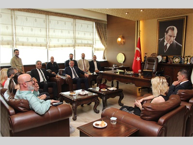 TÜRKİYE BAROLAR BİRLİĞİ BAŞKANI AV. R. ERİNÇ SAĞKAN, MERSİN BAROSU’NU ZİYARET ETTİ