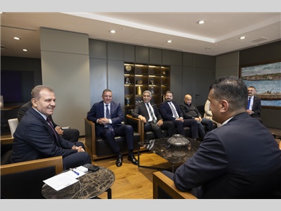 BAROMUZ VE TBB’DEN, MERSİN BÜYÜKŞEHİR BELEDİYE BAŞKANI SAYIN VAHAP SEÇER’E ZİYARET