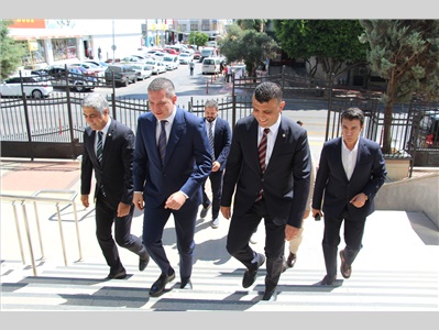 TÜRKİYE BAROLAR BİRLİĞİ BAŞKANI AV. R. ERİNÇ SAĞKAN, MERSİN BAROSU’NU ZİYARET ETTİ