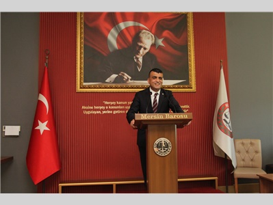 TÜRKİYE BAROLAR BİRLİĞİ BAŞKANI AV. R. ERİNÇ SAĞKAN, MERSİN BAROSU’NU ZİYARET ETTİ