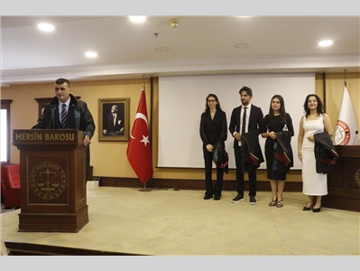 4 STAJYER AVUKATIMIZ CÜBBE GİYDİ