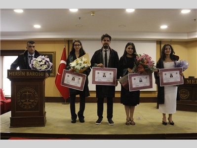 4 STAJYER AVUKATIMIZ CÜBBE GİYDİ