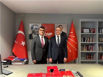 BARO BAŞKANIMIZDAN, CHP İL BAŞKANLIĞINA ZİYARET