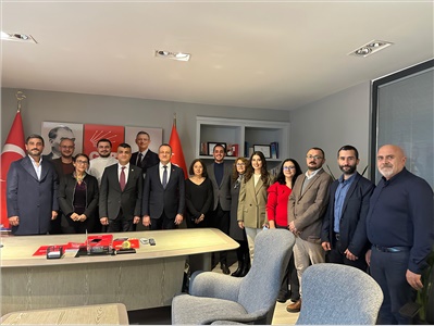 BARO BAŞKANIMIZDAN, CHP İL BAŞKANLIĞINA ZİYARET