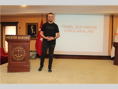 AVUKATLARIMIZA İLK YARDIM FARKINDALIK EĞİTİMİ VERİLDİ