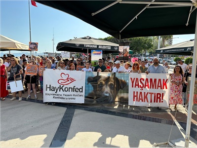 "ESARETE, TOPLANMAYA, ÖLÜME HAYIR" MİTİNGİ DÜZENLENDİ