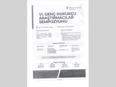 6. GENÇ HUKUKÇU ARAŞTIRMACILAR YARIŞIYOR SEMPOZYUMU