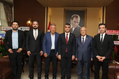 İYİ PARTİ GENEL BAŞKAN YARDIMCISI VE MERSİN MİLLETVEKİLİ SAYIN BURHANETTİN KOCAMAZ’DAN, BARO BAŞKANIMIZ AV. GAZİ ÖZDEMİR’E ZİYARET